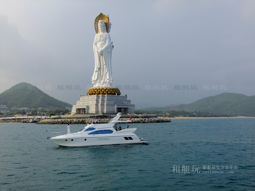 三亞旅游 游艇帆船租賃 三亞港-東/西島-南山海上觀音