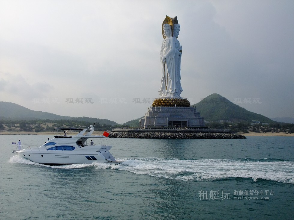 三亞旅游 游艇帆船租賃 三亞港-東/西島-南山海上觀音