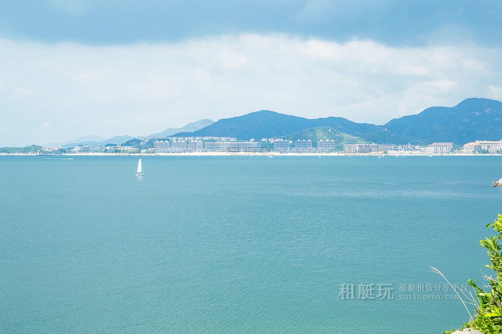 巽寮灣游艇碼頭→巽寮灣三角洲島→巽寮灣游艇碼頭